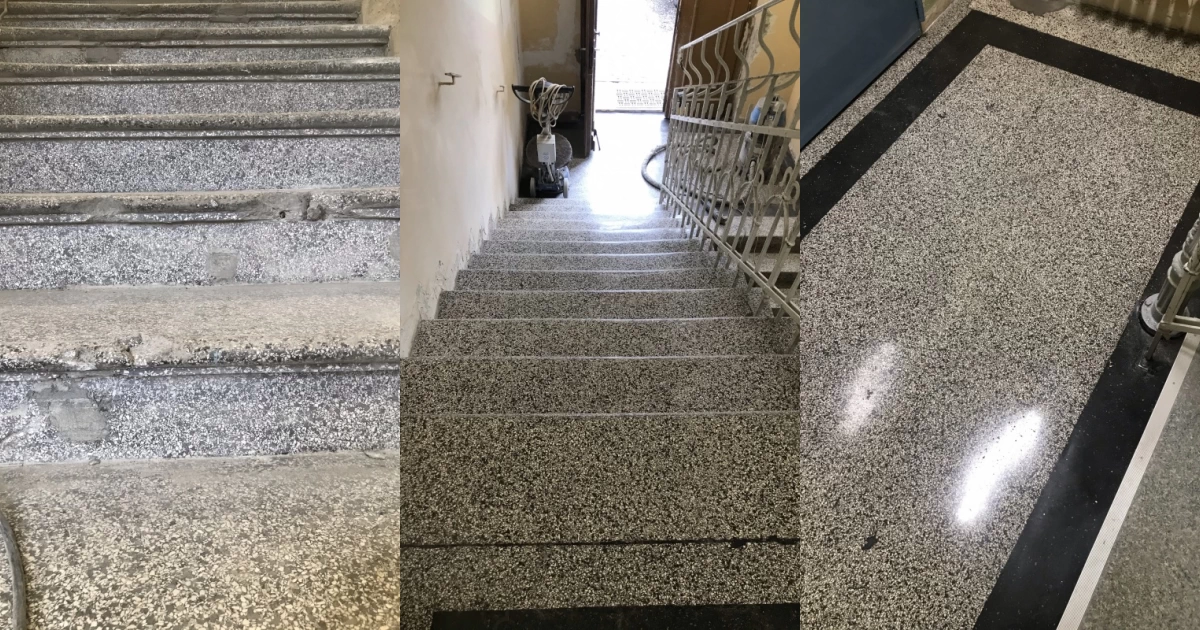 Renowacja schodów w Szpitalu Psychiatrycznym w Branicach